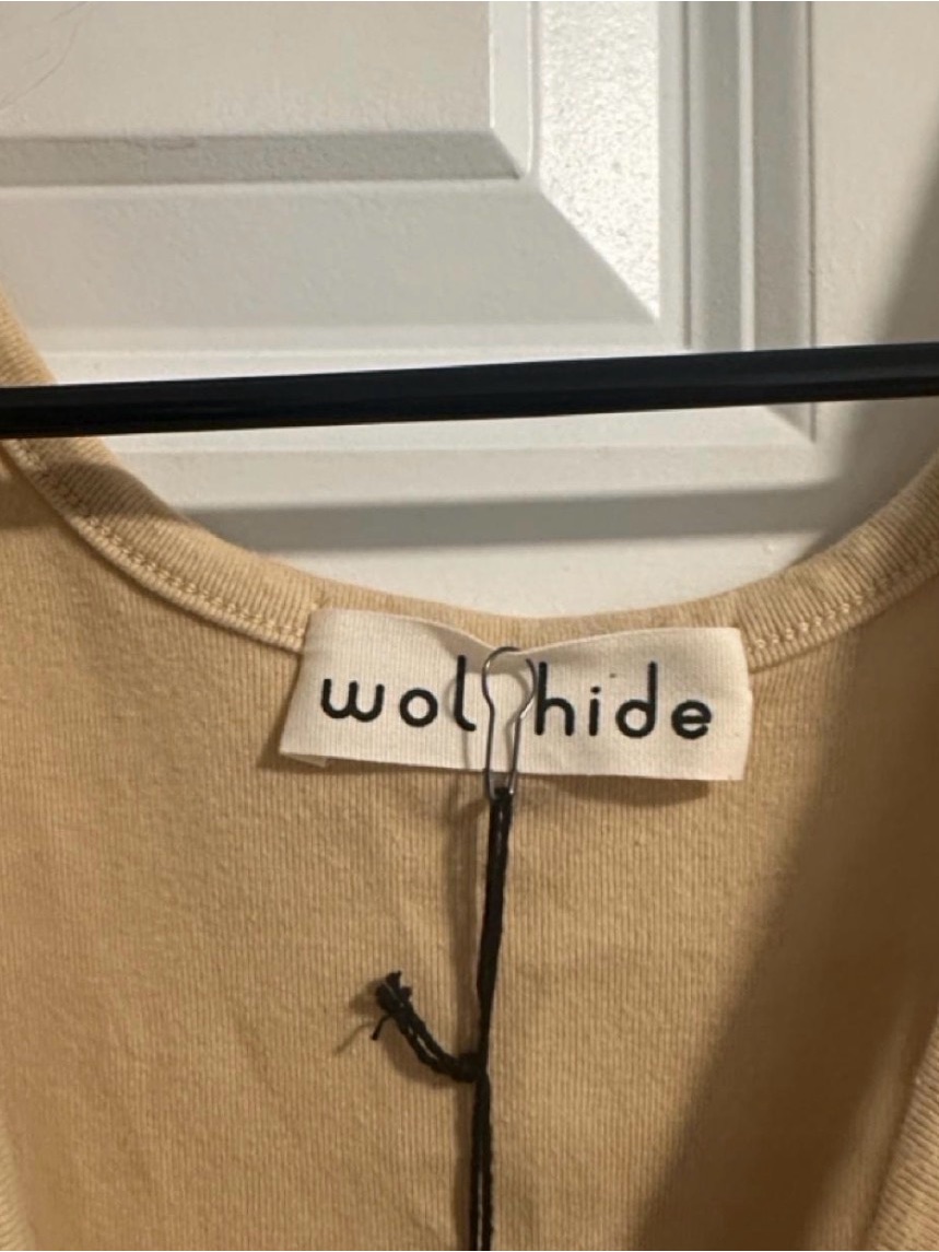 Nwt Wol Hide Scoop Back Rib Tank In Barley Size M — image 4 of 8